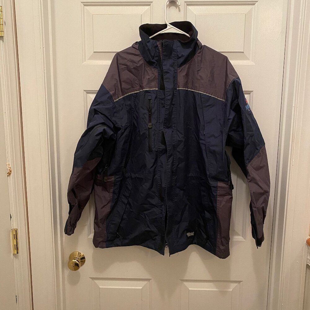Roady's Humanitarian Bowl College Football Boise Idaho Men's Jacket Blue Large